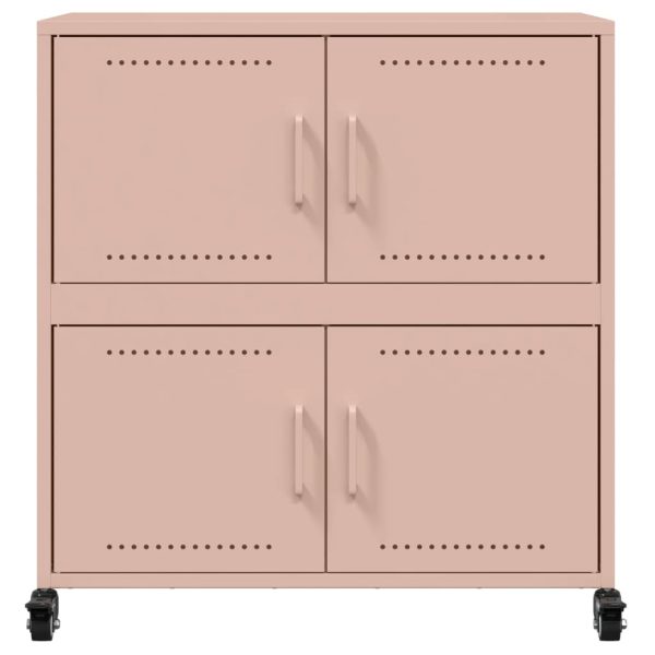 Credenza Rosa 68x39x72 Cm In Acciaio - Image 6