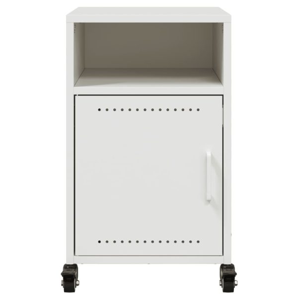 Comodino Bianco 36x39x59 Cm In Acciaio - Image 6