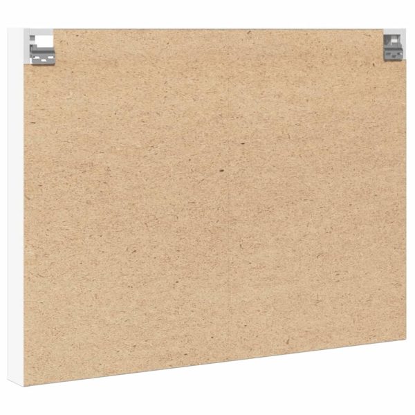 Armadietto Con Vetrina Bianco 100x8,5x75 Cm Legno Multistrato - Image 6
