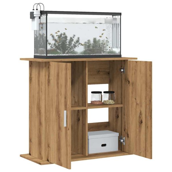 Supporto Acquario 81x36x73 Cm Multistrato Rovere Artigianale - Image 3