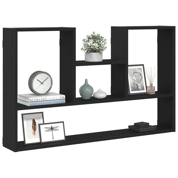 Mensola A Muro Rovere Nero 99x15x60 Cm In Truciolato - Image 4