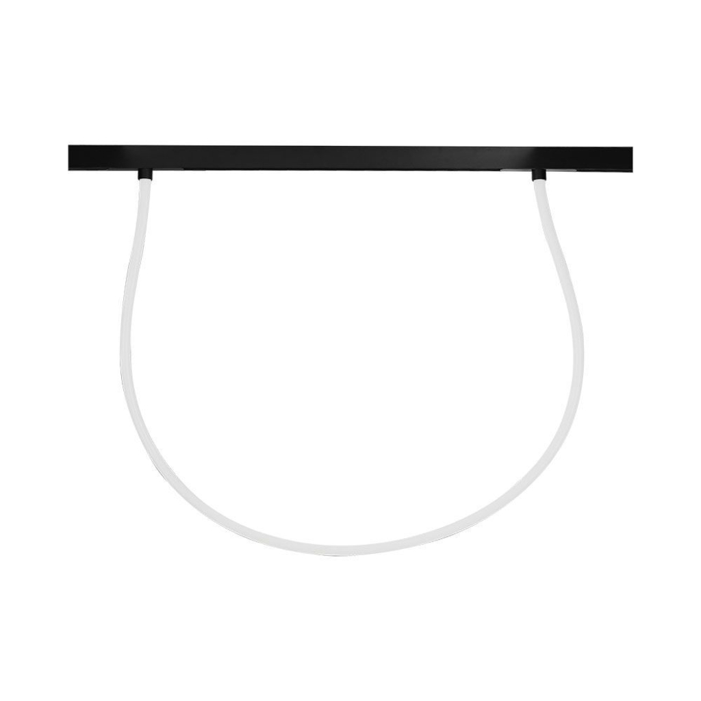 23w Led Magnetic Track Light Flexible Tube 2m Cct: 3000k Dimmable Black Body