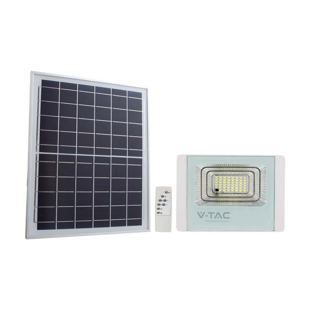16w Led Solar Floodlight 6000k White Body