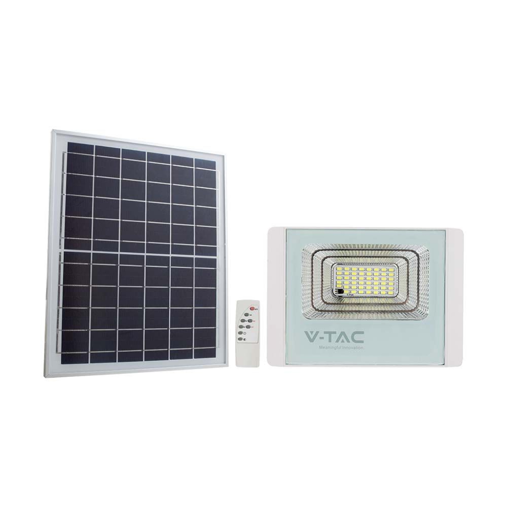 20w Led Solar Floodlight 6400k White Body