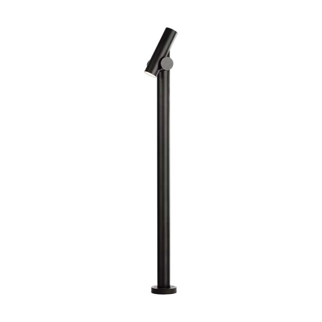 2x2.6w 2 Way Spot Light (129x159x1000mm) 3000k Black Body Ip44