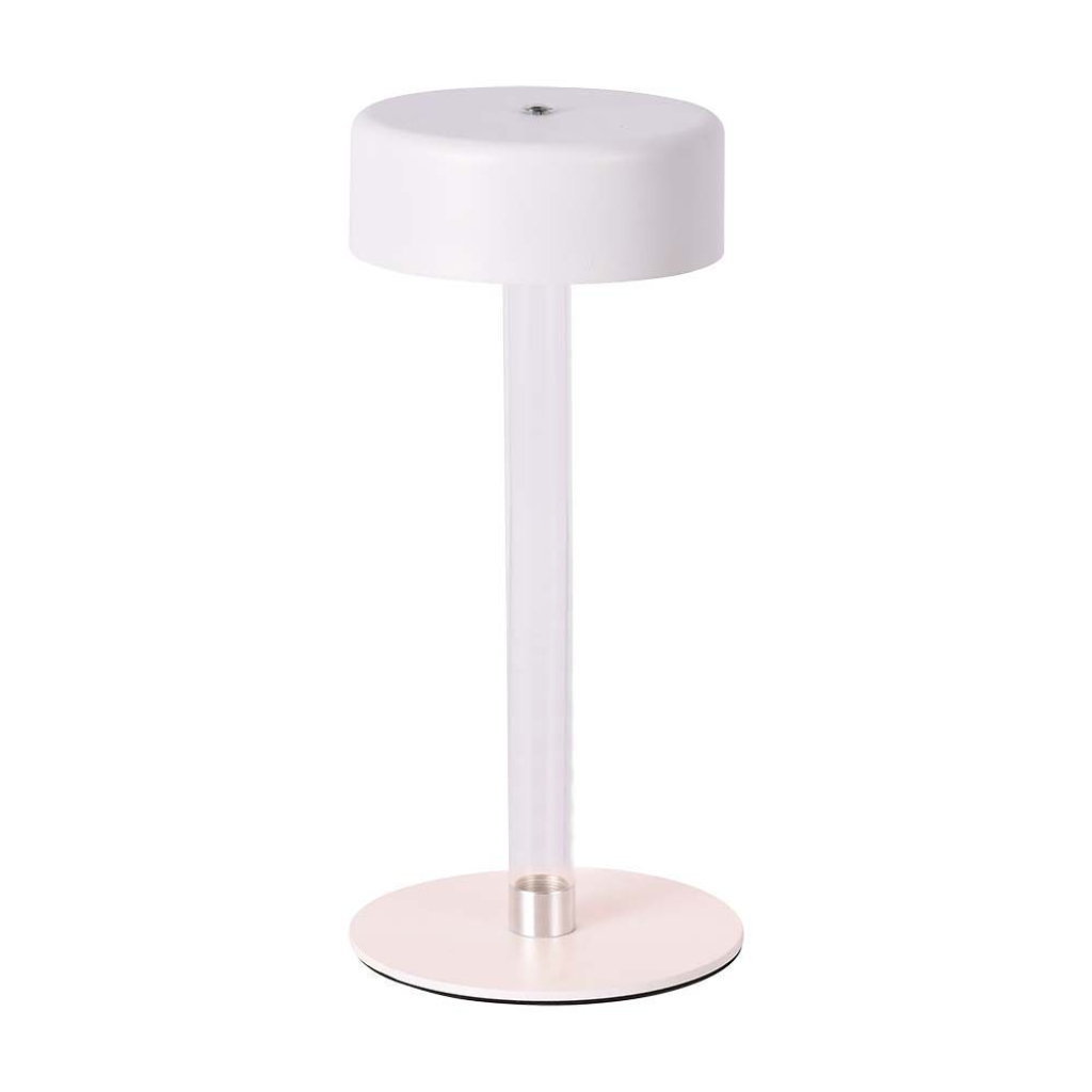 3w Led Table Lamp (d120*260) 3in1 White+transperent Center Pillar