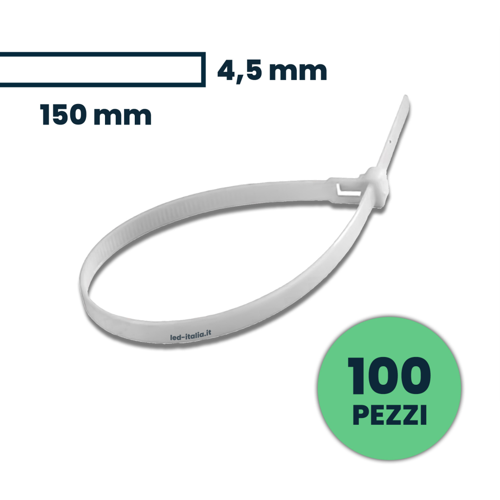 Cable Tie 4.5*150mm White 100pcs/pack