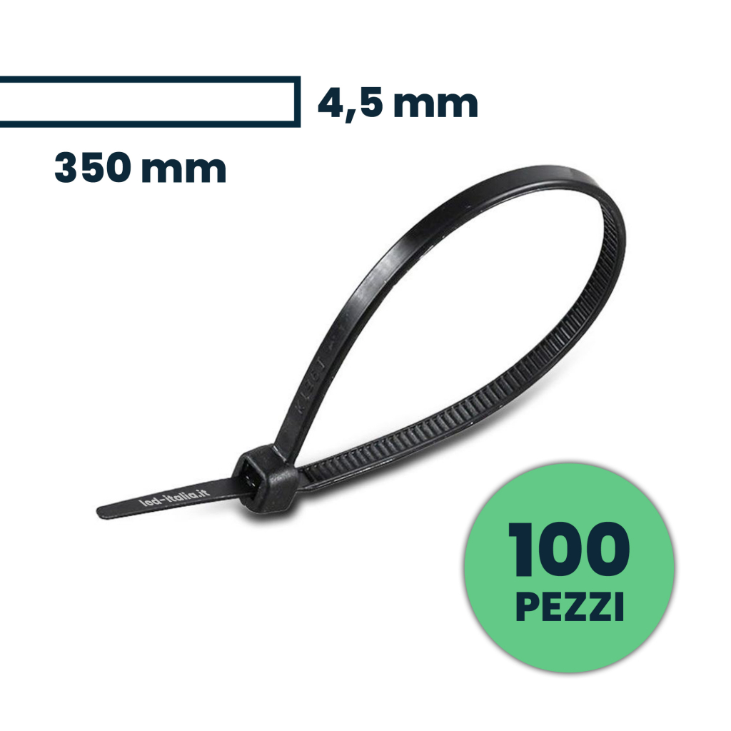 Cable Tie 4.5*350mm Black 100pcs/pack