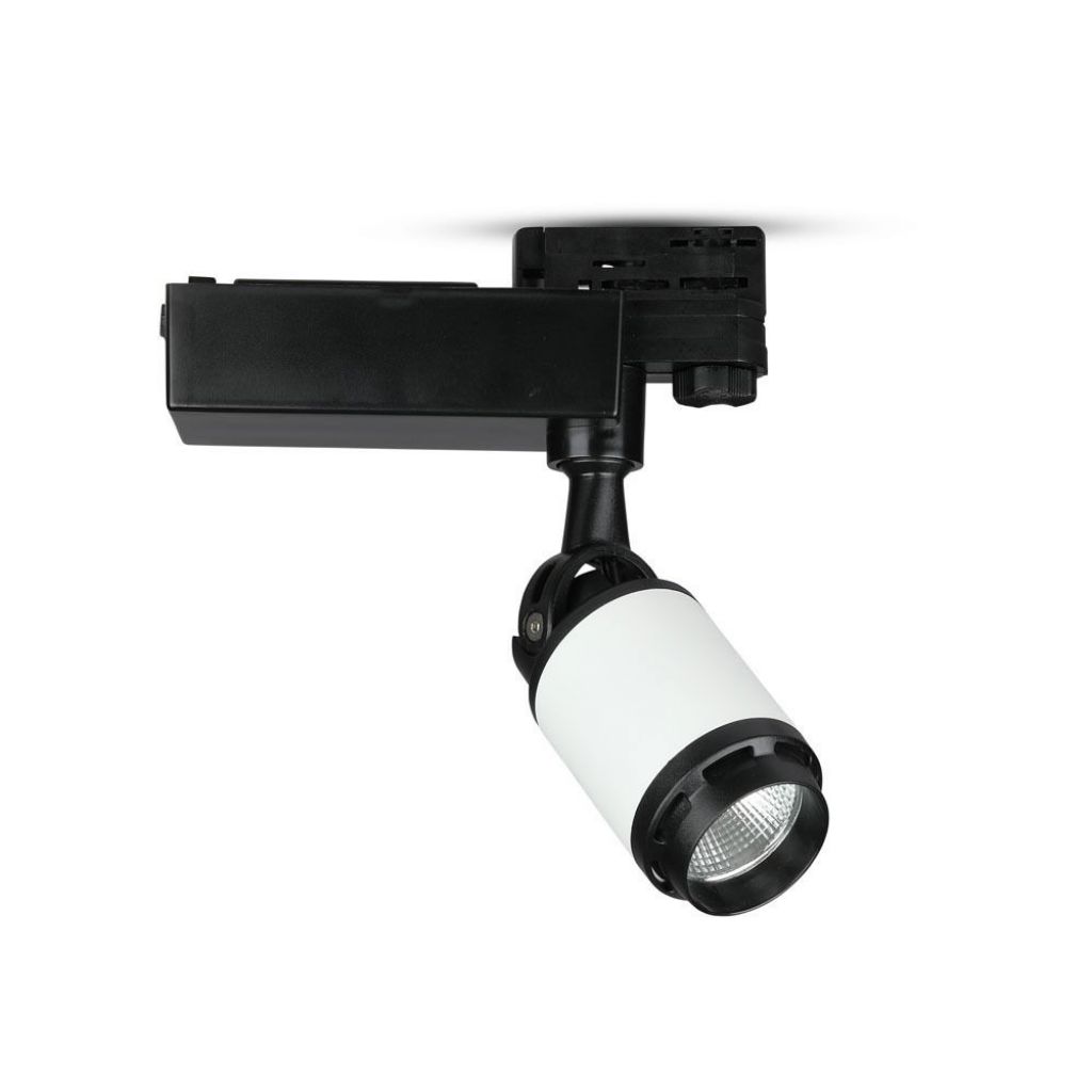 10w Led Track Light Black&white Body 6000k