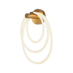 37w Led Designer Wall Lamp 35*18*50cm Gold 3000k