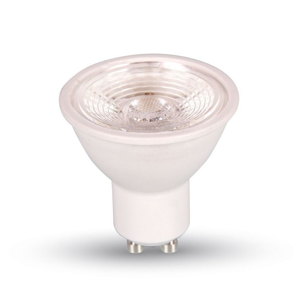 Led Spotlight 7w Gu10 Plastic With Lens 6400k Dimmable 38°