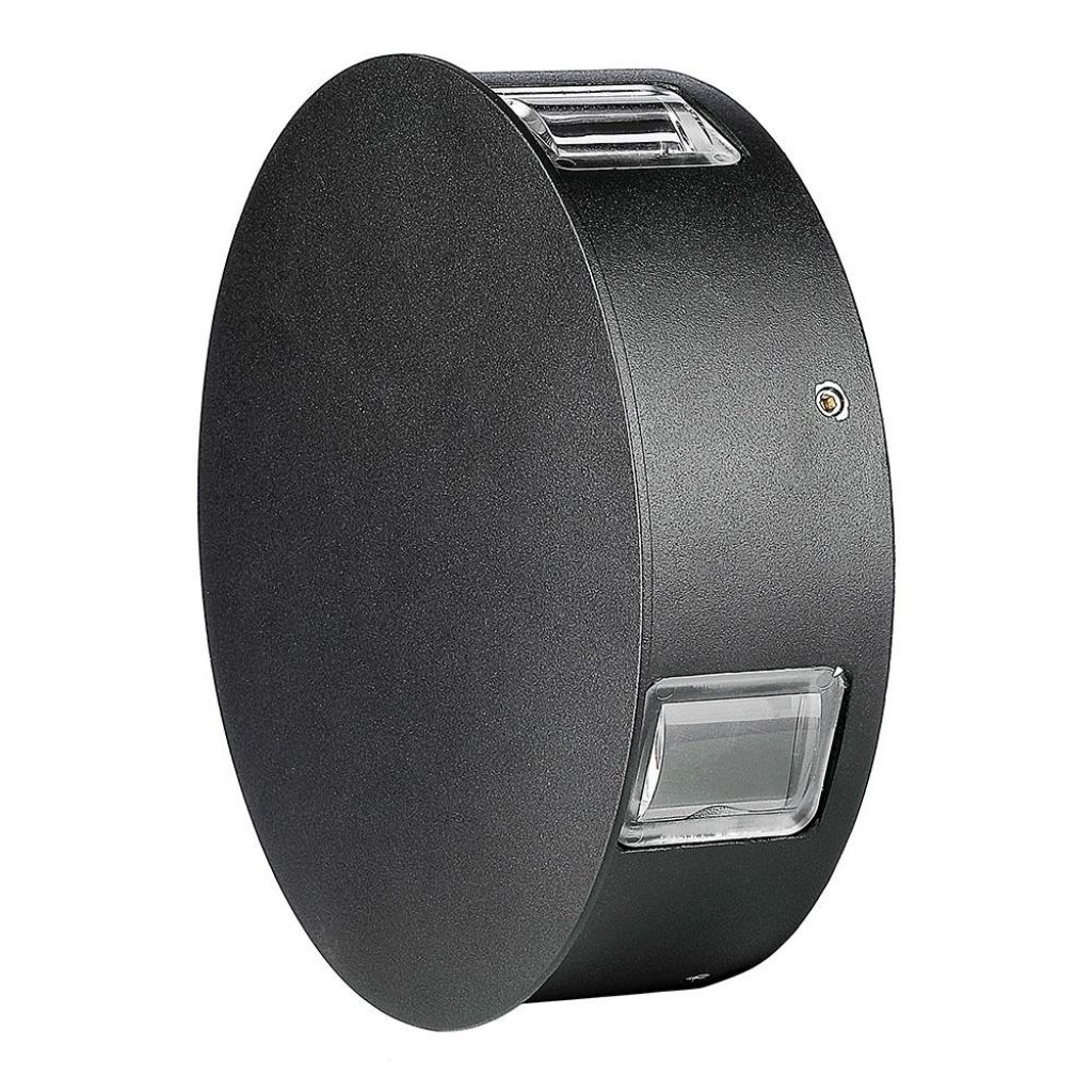 3w Led Wall Light 3000k Ip65 Black Body Square