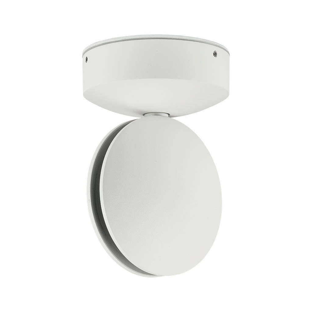 7w Led Wall Light White Body 3000k Ip65