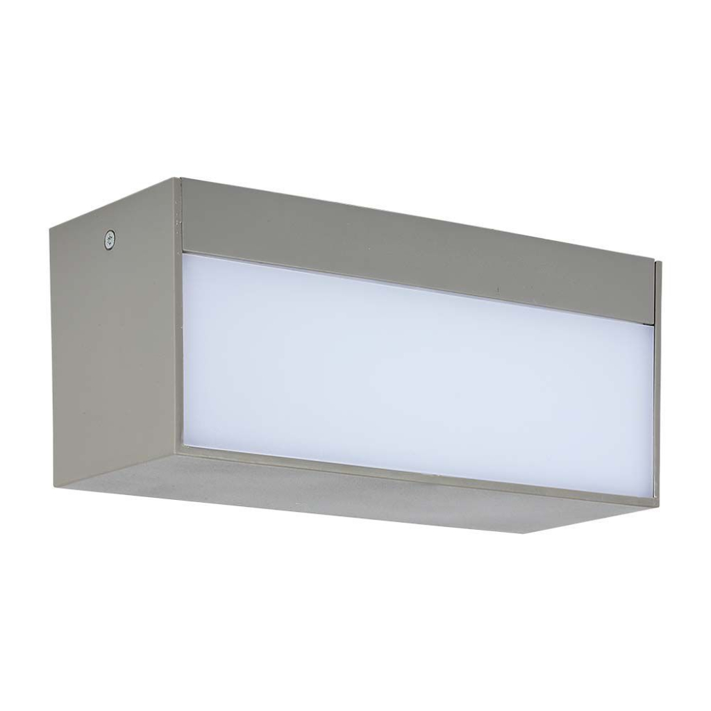 12w Led Up/down Outdoor Soft Light Large 6500k Grey Body