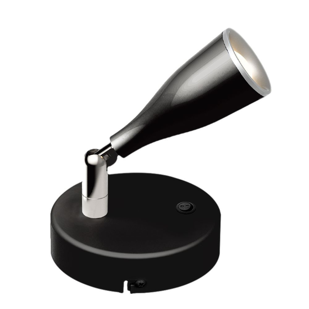 4.5w Led Wall Lamp With Switch 3000k Black