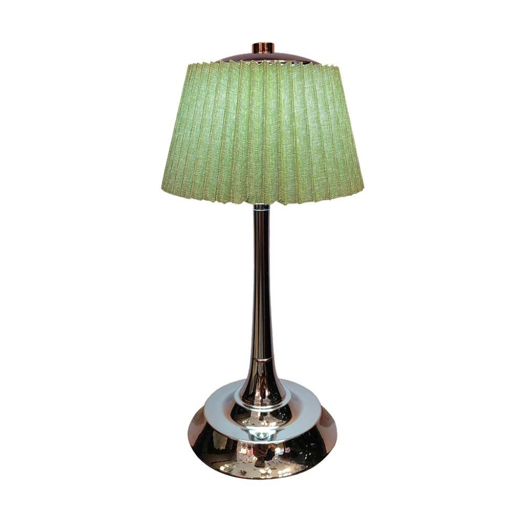1.5w Led Table Lamp 3000k Chrome + Pale Green