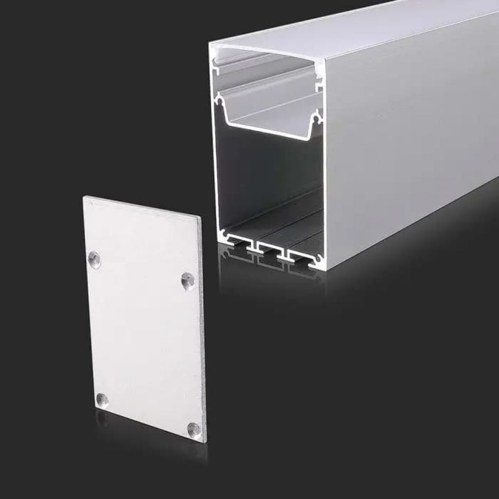 Led Strip Mounting Kit With Diffuser Aluminum White Housing 2000*50*75mm