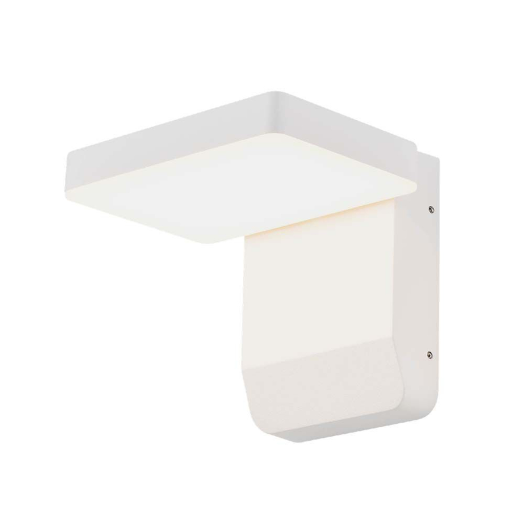 17w Led Wall Light 3000k White Body Square Ip65