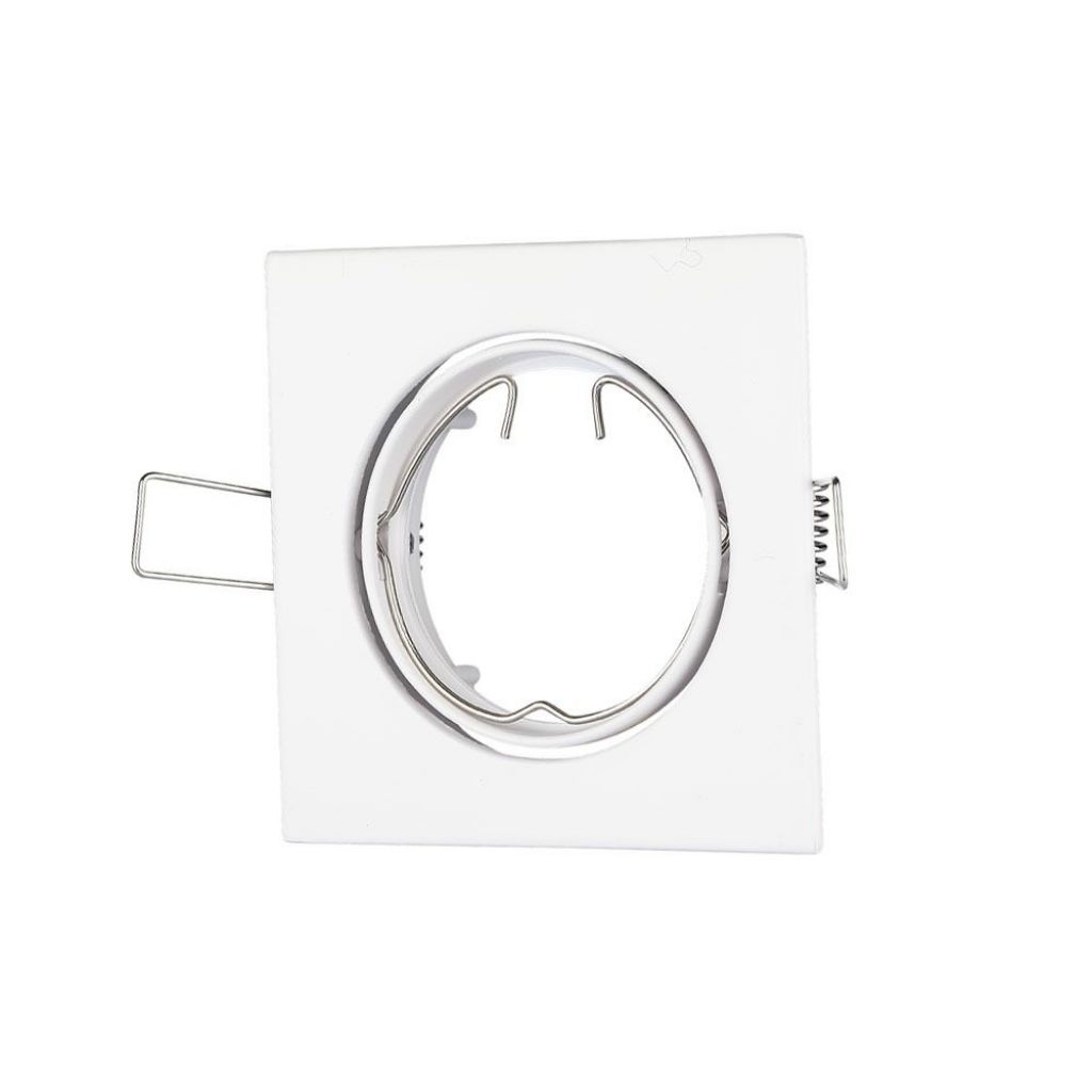Gu10 Fitting Square Movable White
