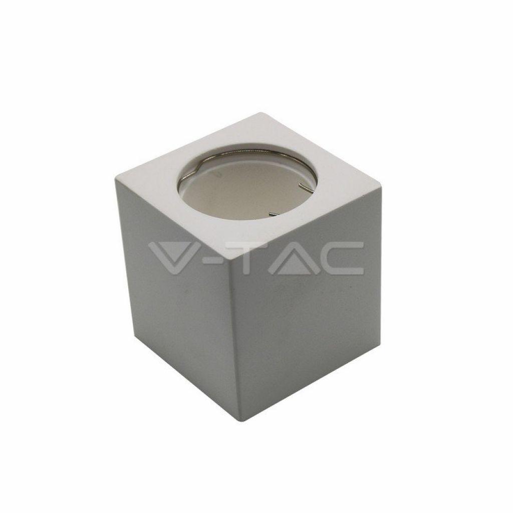 Gu10 Fitting Square Gypsum White
