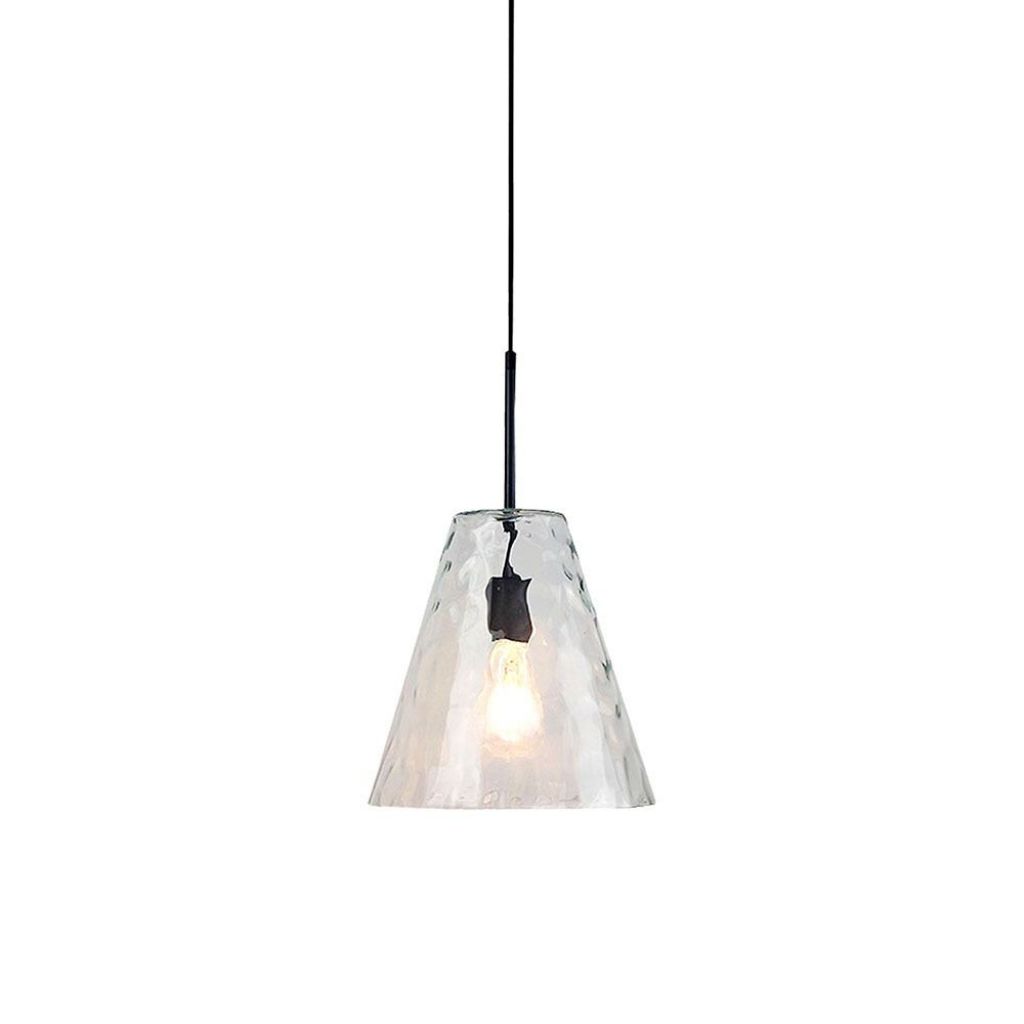 Pendant Designer Light Glass Cone Shape Bulb Down D:300mm