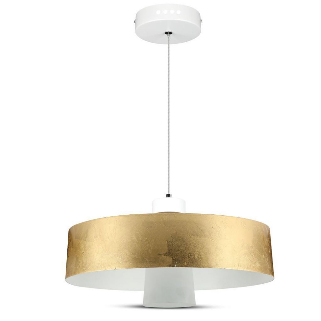 7w Led Pendant Light (acrylic) Gold Lamp Shade 3400*190mm 4000k