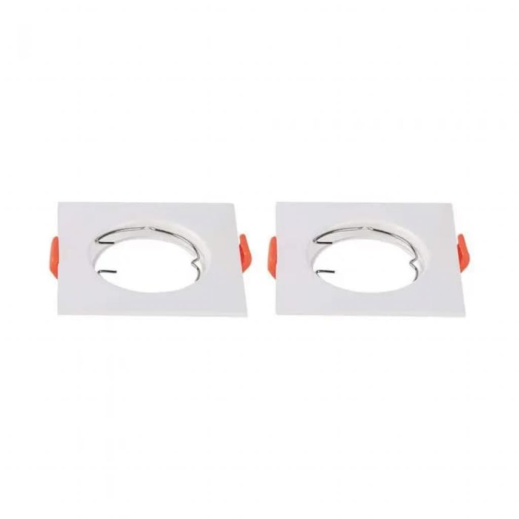 Gu10 Fitting Square White