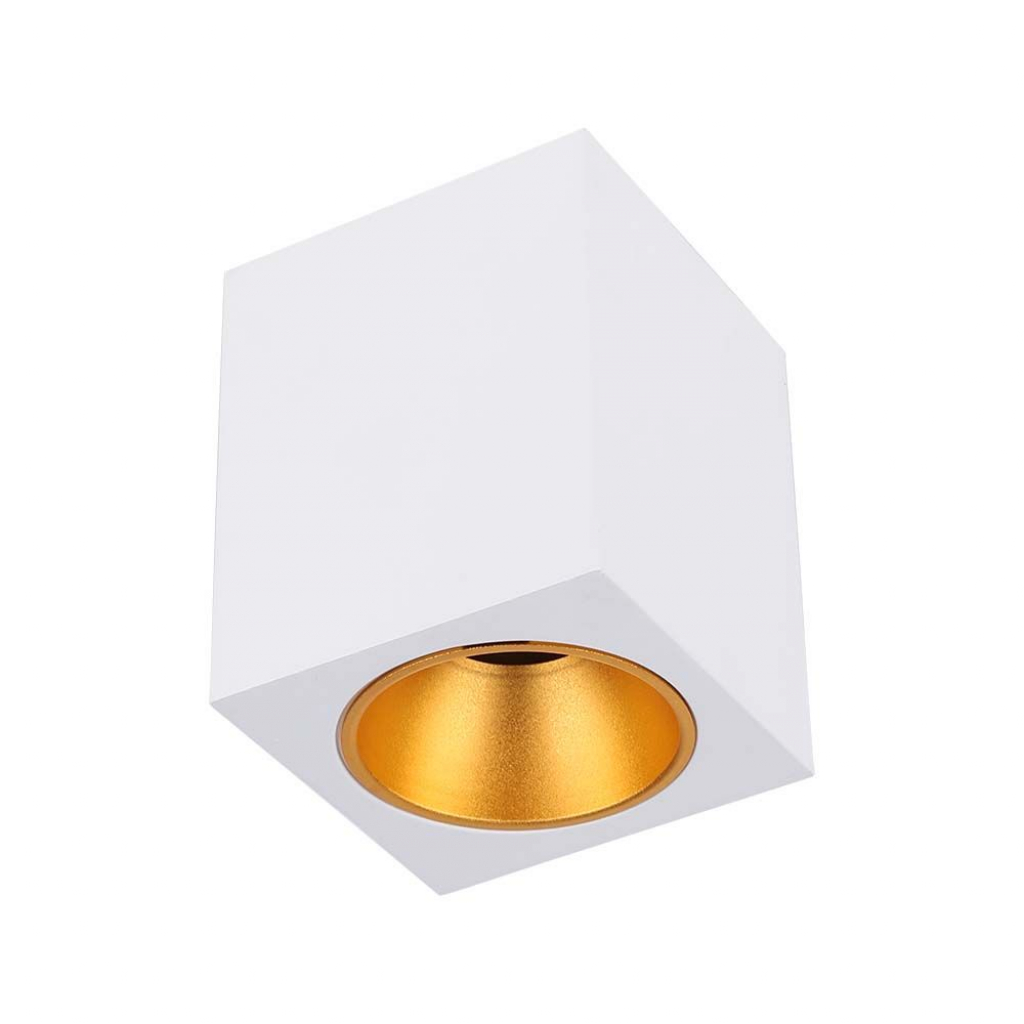 Surface Mounted Gu10 Fitting Square White