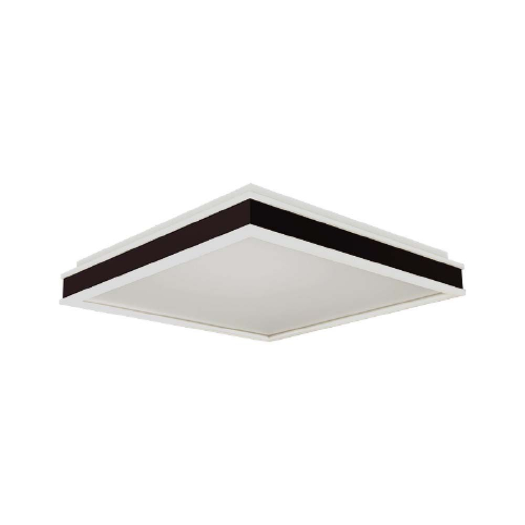24w Led Designer Light Square Black Finish 4000k Dimmable