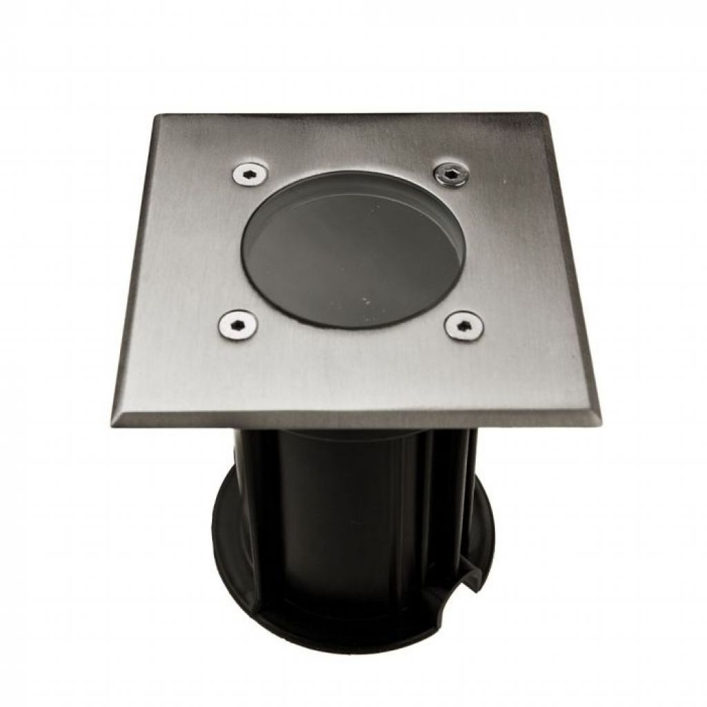 Under Ground Fitting Steel Body Gu10 Black Square Ip65
