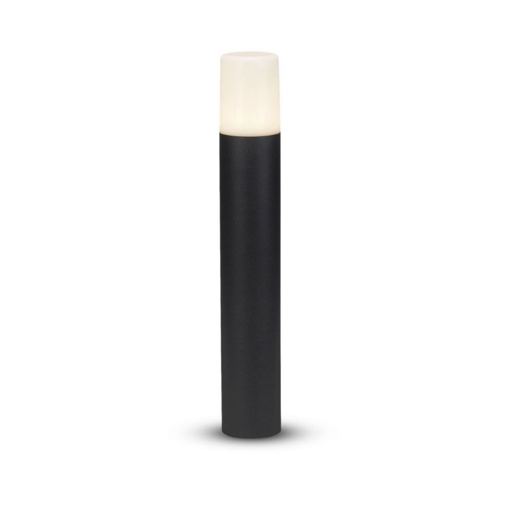 Gu10 Garden Floor Lamp Aluminum Body Cylinder Black 80x80x500mm Ip54