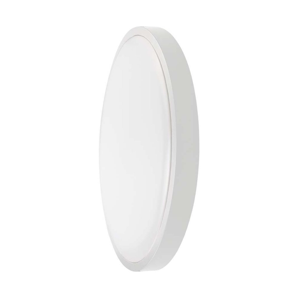 18w Led Dome Light 4000k Round,white Frame Ip44