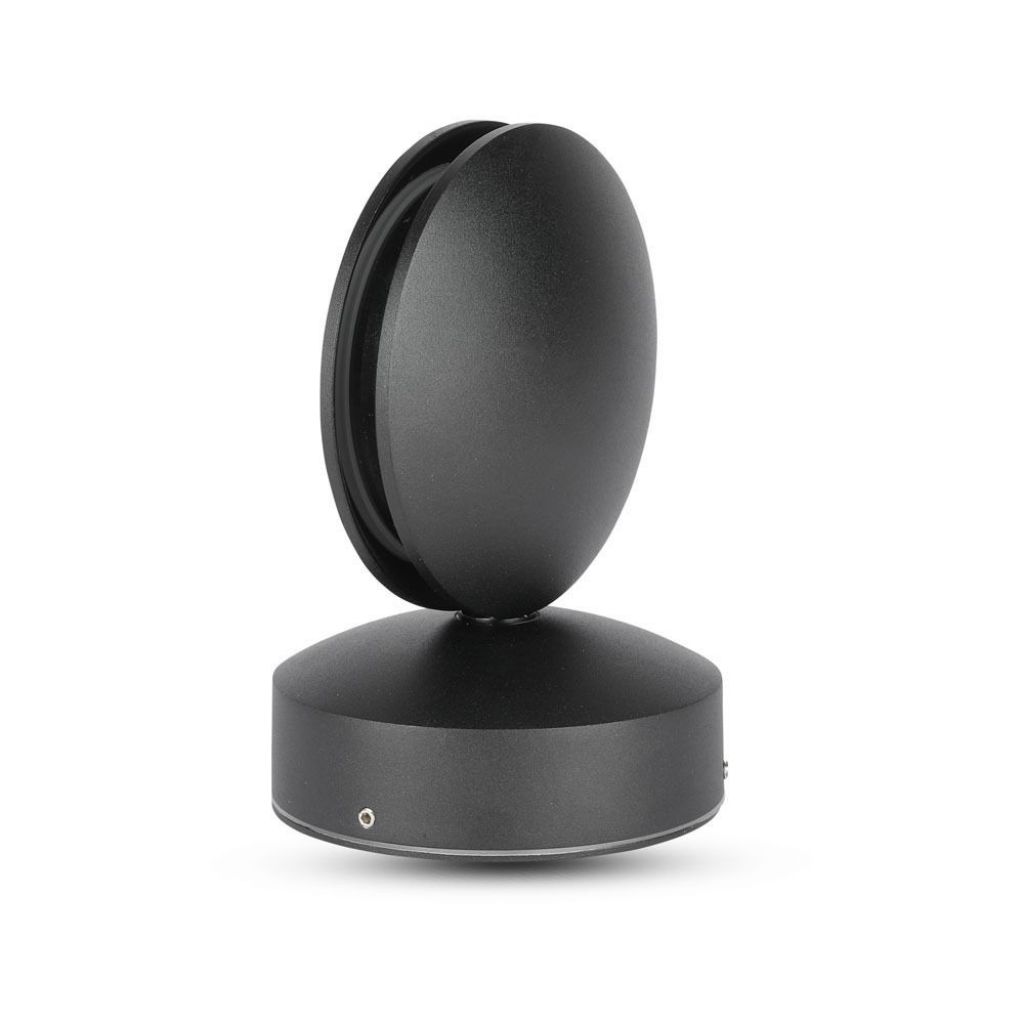 7w Led Wall Light Black Body 3000k Ip65