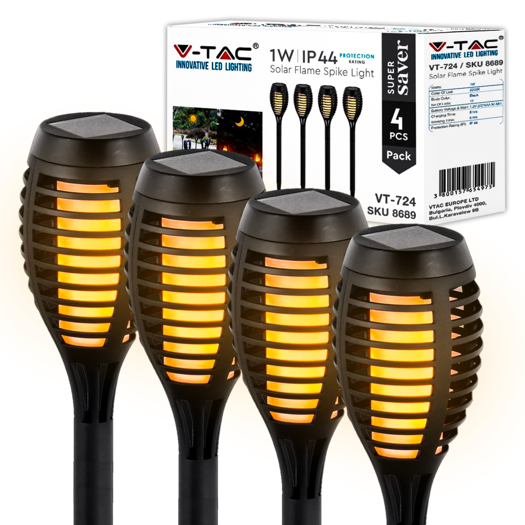 Solar Flame Stick 2200k (4pcs/pack)