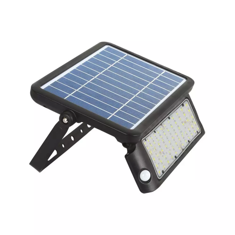 10w Led Solar Floodlight Black Body 4000k