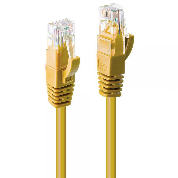 Lindy Cavo Cat.6 U/utp Giallo 1m