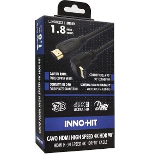Innohit Cavo Hdmi 4k Hdr High Speed Spina 90 1,8 mt
