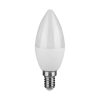 Led Bulb - Samsung Chip 6.5w E14 Plastic Candle 4000k
