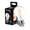 6w A60 Filament Bulb Clear Cover 3000k E27