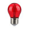 2w G45 Led Red Color Filament Bulb E27