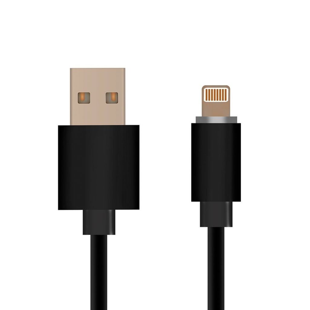 Iphone Cable Black With Mfi Licence